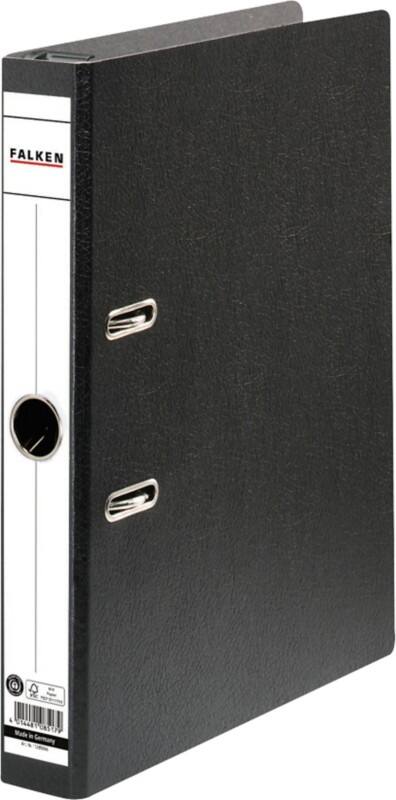 Classeur à levier Falken Étroit A4 50 mm Noir 2 Anneaux 11285566 Carton