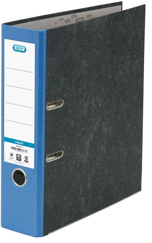 ELBA Smart Breed Classeur A4 80 mm Grijs 2 Ringen Karton Wolkenmarmer