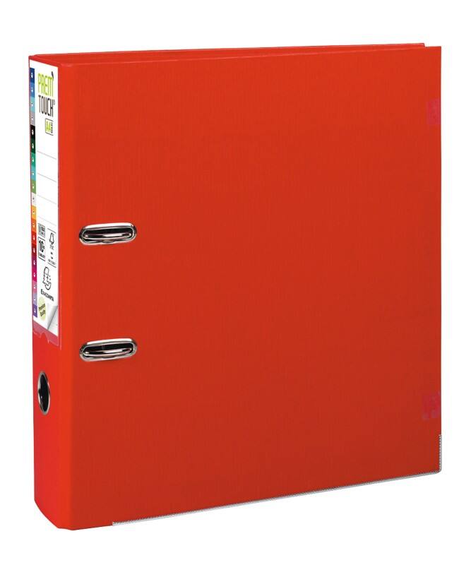 Exacompta Prem Touch Breed Ordner A4+ 80 mm Rood 2 Ringen 79368860 Kunststof Staand