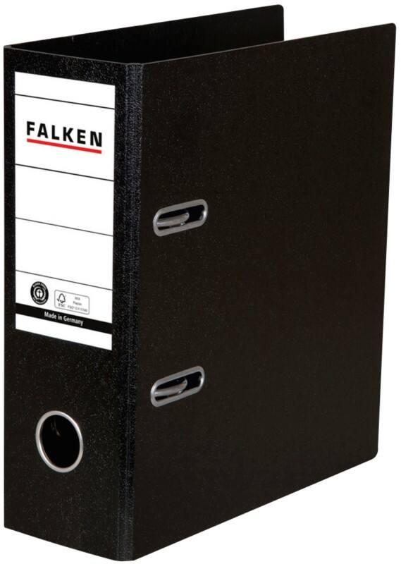 Falken Breed Ordner A5 80 mm Zwart 2 Ringen Kunststof Staand
