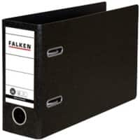 Falken Classeur A5 80 mm Zwart 2 ringen Karton, PP (Polypropeen) Liggend