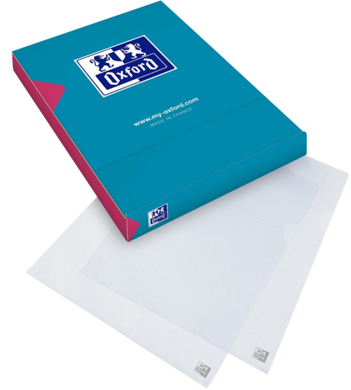 OXFORD L-map A4 Transparant PP (Polypropeen) 130 micron 100 Stuks