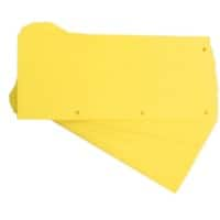 Intercalaires OXFORD Duo Vierge 10,5 x 24 cm Jaune Carton 4 Perforations 400014010 60 Unités