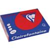 Papier couleur A4 Clairefontaine Jaune canari, rouge foncé 80 g/m² Mat 500 Feuilles