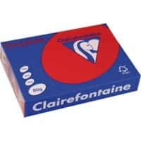 Papier couleur A4 Clairefontaine Jaune canari, rouge foncé 80 g/m² Mat 500 Feuilles