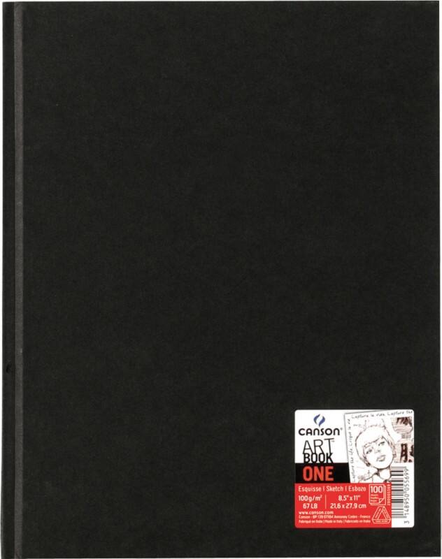 Carnet de croquis Canson A4+ Noir 100 g/m² 50 Feuilles