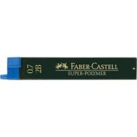 Mines pour porte-mines Faber-Castell Super-Polymer 0,7 mm 2B Noir 12 Unités