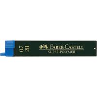 Mines pour porte-mines Faber-Castell Super-Polymer 0,7 mm 2B Noir 12 unités