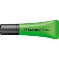 Surligneur STABILO Neon Vert Pointe large Biseautée 2 - 5 mm Non rechargeable