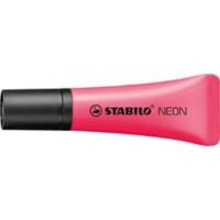 Surligneur STABILO Neon Rose Pointe large Biseautée 1 - 5 mm Non rechargeable