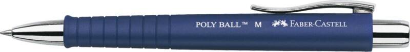 Faber-Castell Poly Ball Intrekbaar Balpen Blauw 0,4 mm Medium Balpen Navulbaar