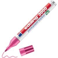 Marqueur permanent edding 3000 100% Recyclé Moyen Ogive 1,5 - 3 mm Rose Rechargeable Résistant à l'eau