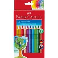 Crayons de couleur Faber-Castell Jumbo Grip Assortiment 12 Unités