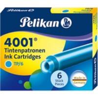 Cartouches d'encre Pelikan 4001 Turquoise 6 Unités