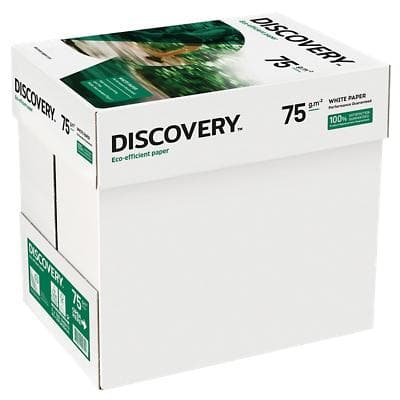 Papier imprimante Discovery Eco-efficient A4 75 g/m² Lisse Blanc 2 500 Feuilles