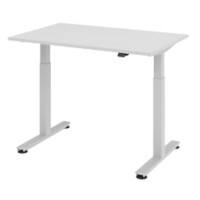 Bureau assis-debout Hammerbacher XMST Argenté, Gris 120 x 80 x 65 cm