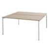 Table Bisley Quattro desk basic Imitation chêne, blanc/blanc 160 x 164 x 74 cm