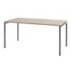 Table Bisley Quattro desk basic Imitation chêne, blanc 160 x 80 x 74 cm