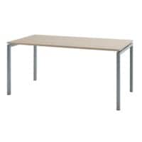 Table Bisley Quattro desk basic Imitation chêne, blanc 180 x 80 x 74 cm