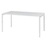 Bureau Bisley Quattro desk basic Blanc/Blanc AH 160 x 80 x 8 cm