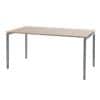 Table Bisley Quattro desk basic Imitation chêne, blanc 180 x 80 x 80 cm
