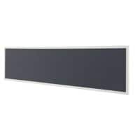 Bisley Scheidingswand Quattro desk basic Grijs, wit 1.600 x 350 mm