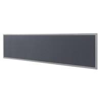 Séparation acoustique Bisley Quattro desk basic Gris, argenté 160 x 35 cm