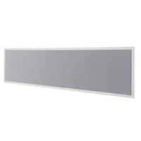 Bisley Scheidingswand Quattro desk basic Lichtgrijs Wit 1.600 x 350 mm