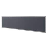 Bisley Scheidingswand Quattro desk basic Grijs, zilver 1.800 x 350 mm