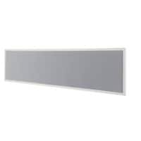 Bisley Scheidingswand Quattro desk basic Lichtgrijs Wit 1.800 x 350 mm