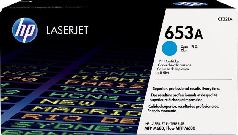 Toner HP 653A D'origine CF321A Cyan