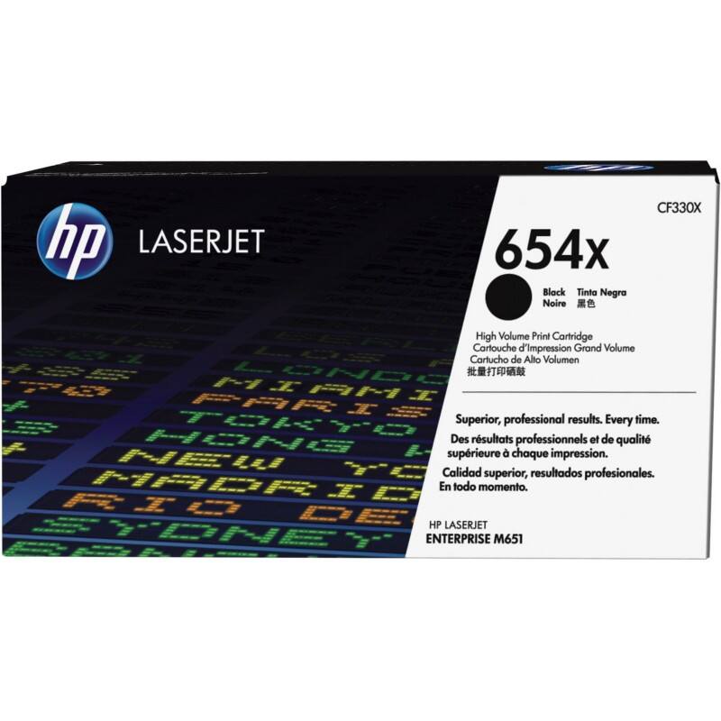 Toner HP 654X D'origine CF330XC Noir