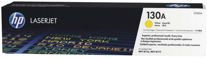 Cartouche jet d'encre HP D'origine 130A CF352A Jaune