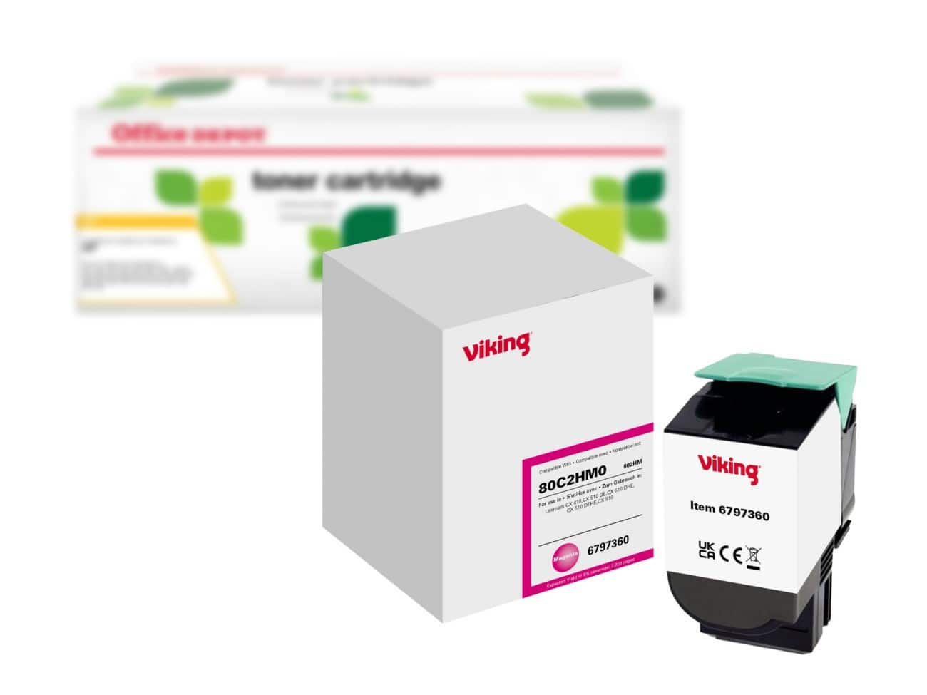 Toner Office Depot Lexmark 802HM Magenta