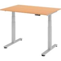 Bureau assis-debout Hacmerbacher Ergonomic Aktiv XDSM 12/6/S Imitation hêtre 120 x 80 x 63,5 cm