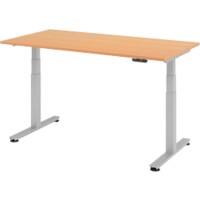 Bureau assis-debout Hacmerbacher Egonomic Aktiv XDSM 16/6/S Imitation hêtre 160 x 80 x 63,5 cm