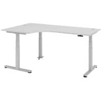 Bureau assis-debout Hacmerbacher Ergonomic Aktiv XDSM 82/5/S Gris clair 200 x 120 x 63,5 cm