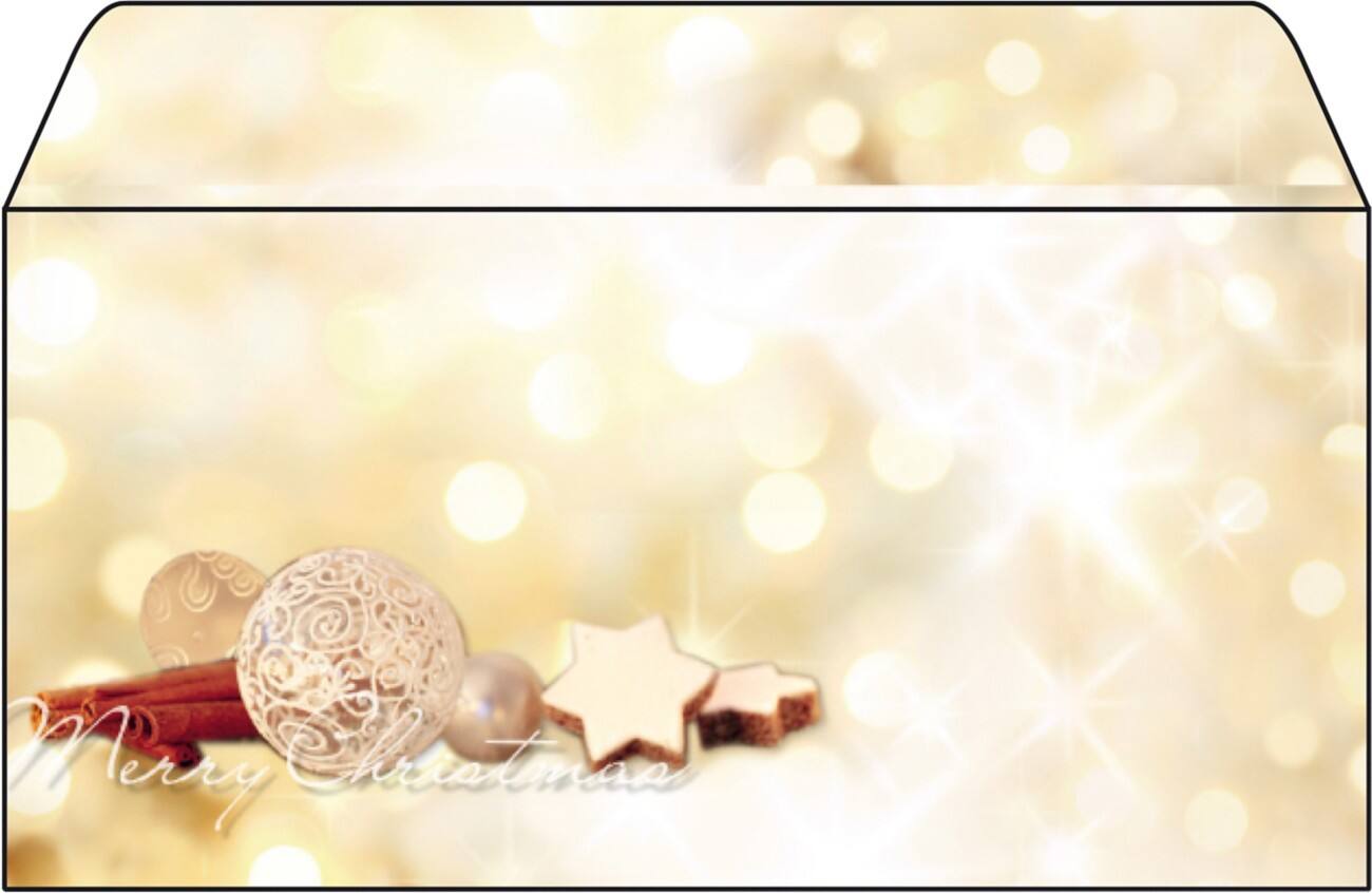 Enveloppes de Noël Sigel Pain d'épices 90 g/m² C5/6 Assortiment 25 Unités