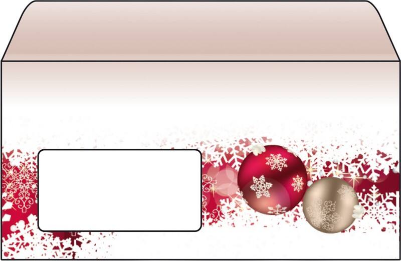 Enveloppes Sigel Frozen 90 g/m² 11 x 22 cm Marron, rouge 50 Unités