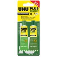 UHU 2-componentenlijm Permanent Endfest Vloeibaar Transparant 45670 2 Stuks à 15 ml