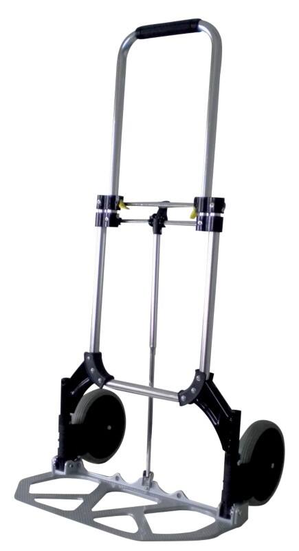 Viso Steekwagen RP60FOL Inklapbaar, rubberen wielen Aluminium 48,5 x 43 x 98 cm Zilver