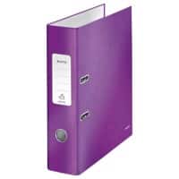 Classeur à levier Leitz Large 180° WOW A4 80 mm Violet 2 Anneaux 1005 Carton laminé Portrait