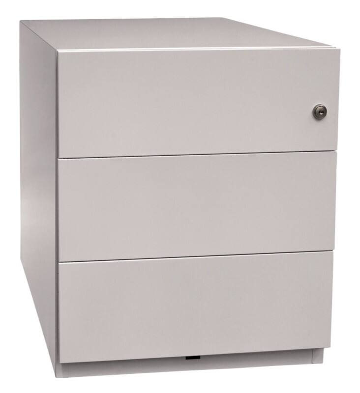 Module à tiroirs Bisley Note 3 Tiroirs tiroirs 420 x 565 x 495 mm Gris clair