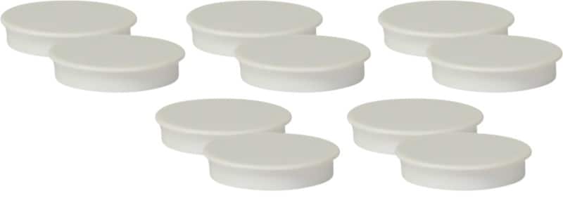 Viking Magneten Wit 2,2 kg draagkracht 40 mm 10 Stuks