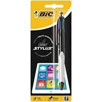 BIC 4 Colours Grip Pro balpen kleurenassortiment Medium 0,4 mm Navulbaar