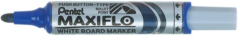 Pentel Maxiflo Niet-permanent Whiteboard-marker Blauw Medium Ronde punt 2 - 6 mm