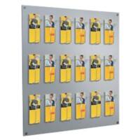 Porte-brochures mural Kerkmann Focus 18 compartiments 75 x 6,5 x 100 cm