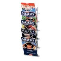 Porte-magazines mural A4 Kerkmann Montage mural Gris clair 6501 26 x 12,7 x 70 cm