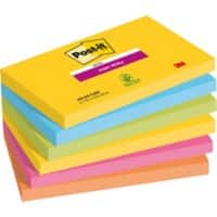 Post-it Notes adhésives transparentes colorées, 7,6 x 7,6 cm, adhèrent en  toute sécurité et s'enlèvent proprement : : Fournitures de bureau