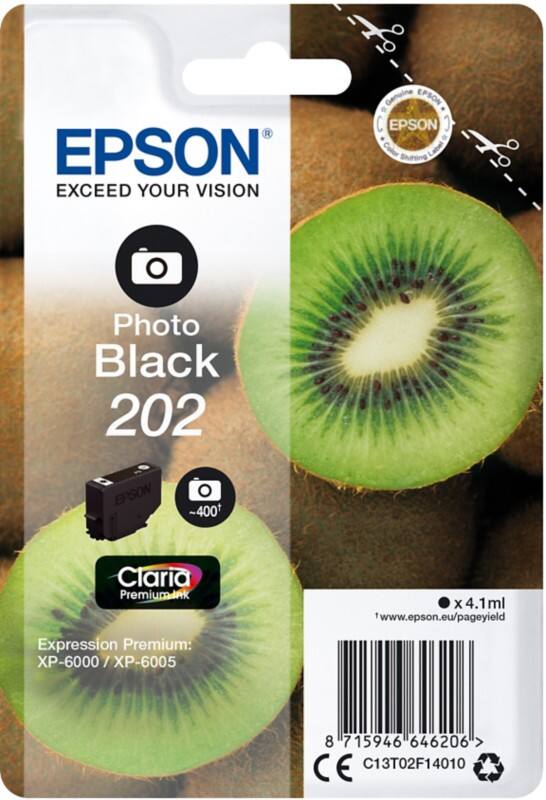 Epson T02F1 Origineel Inktcartridge C13T02F14010 Foto Zwart